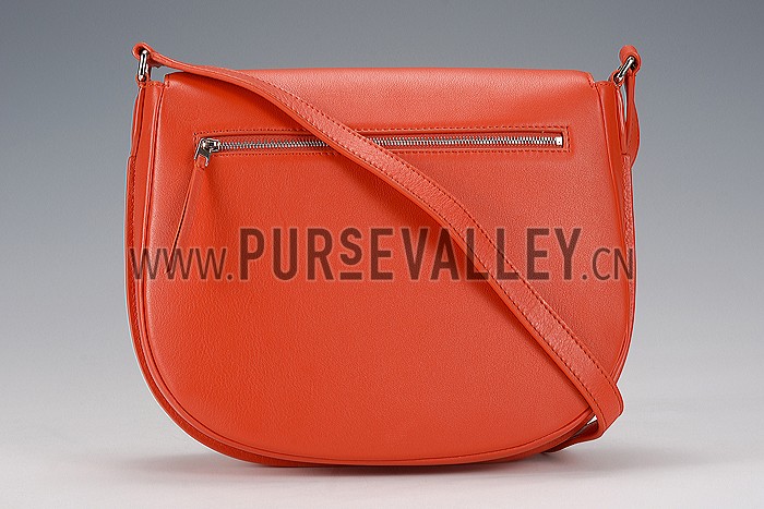 Celine Trotteur Bag Soft Leather Orange 608238