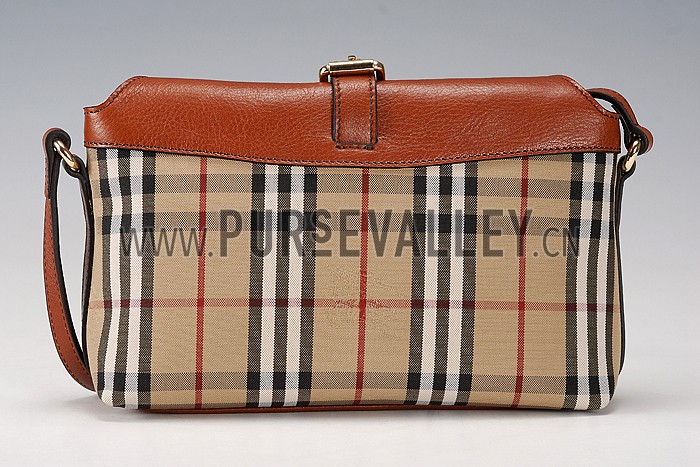 Burberry Small Horseferry Check Crossbody Bag Honey Tan 608268