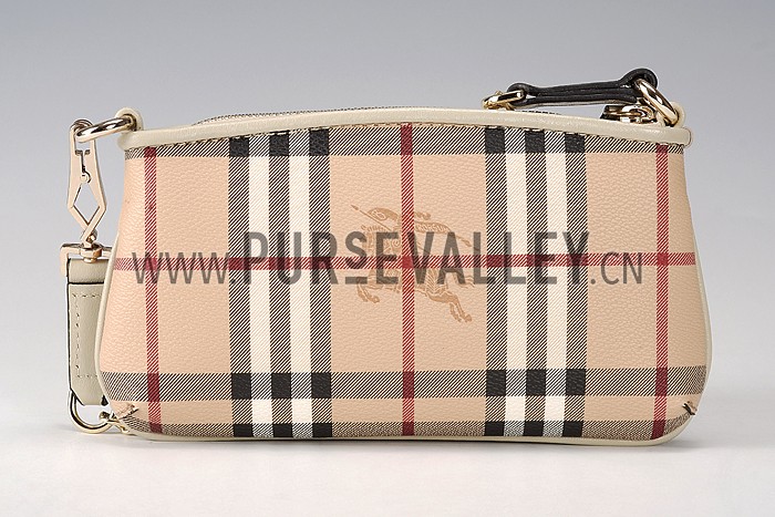 Burberry Haymarket Check Wristlet White 608285