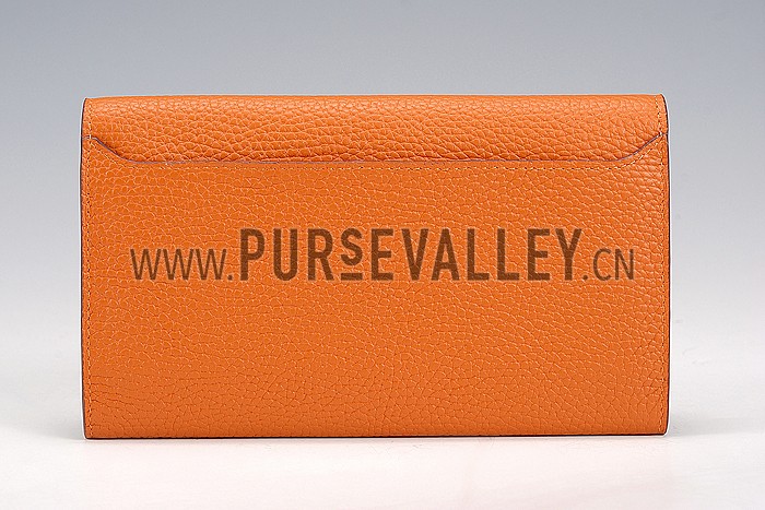 Hermes Constance Long Wallet Orange 608080