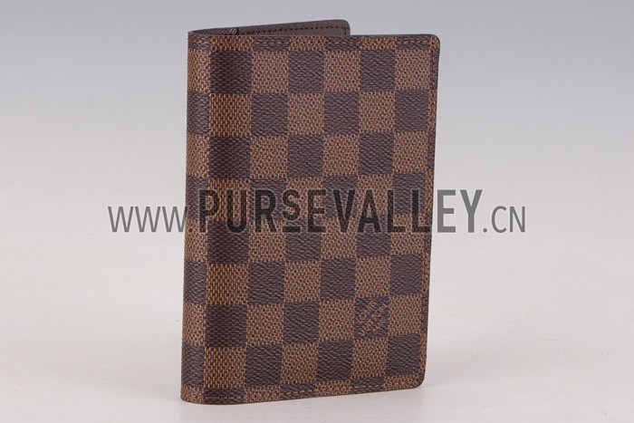 Louis Vuitton Damier Ebene Canvas CheckBook and Card Holder