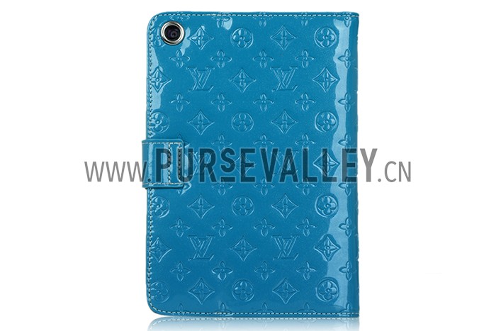 Louis Vuitton Vernis Mini iPad Wallet Case Blue