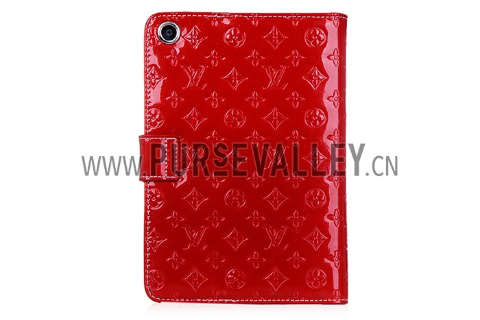 Louis Vuitton Vernis Mini iPad Wallet Case Red