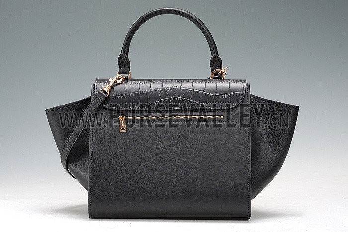 Celine Trapeze Crocodile Leather Bag 607304