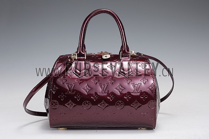 Louis Vuitton Monogram Vernis Montana Plum (Dark Red) 607369