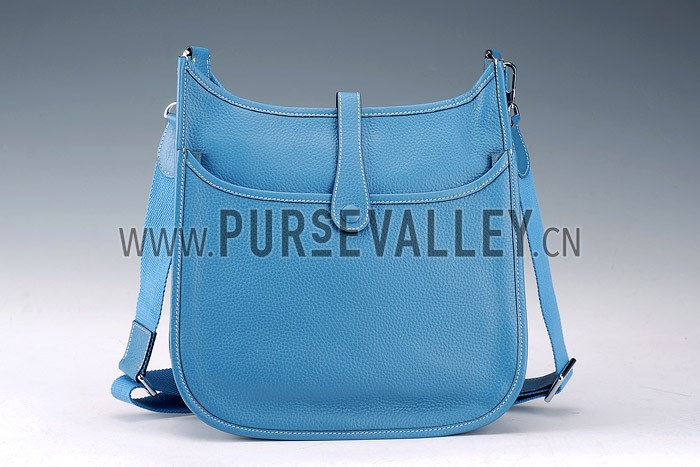 Hermes Blue Evelyne Shoulder Bag