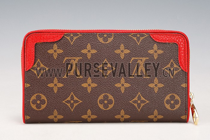 Louis Vuitton Zippy Wallet Retiro Wallet Red