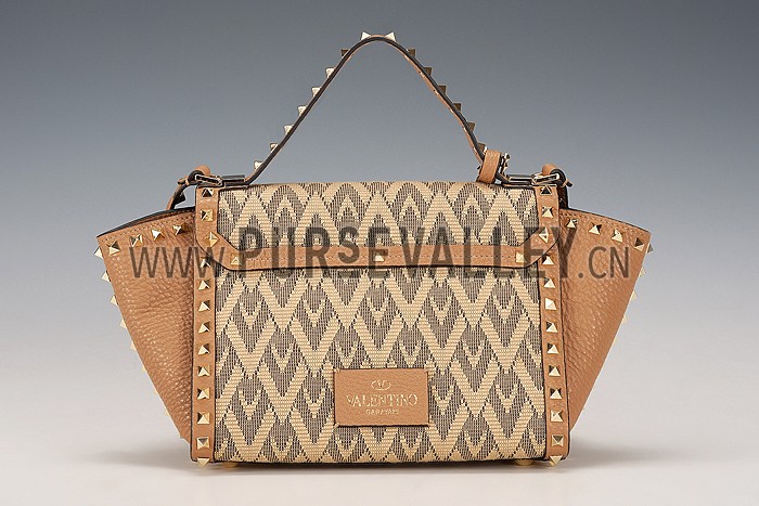 Valentino RockStud Shoulder Tan Bag