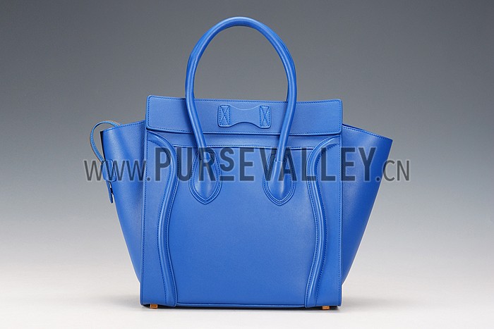 Celine Mini Luggage Blue