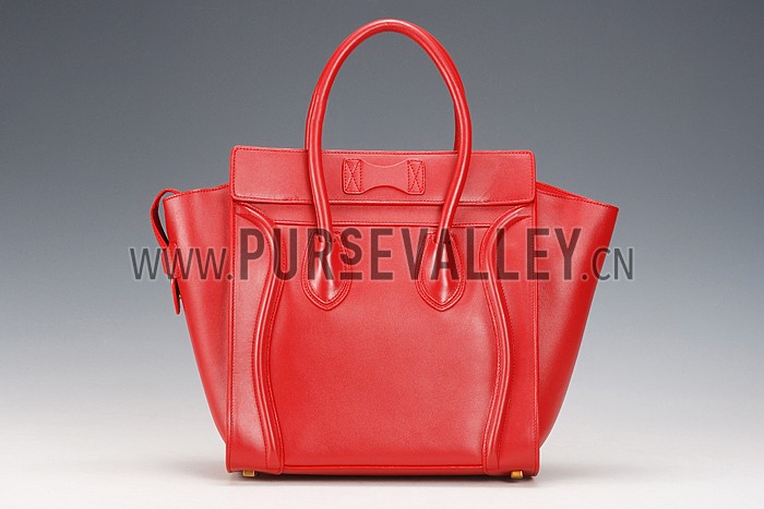 Celine Mini Luggage Red