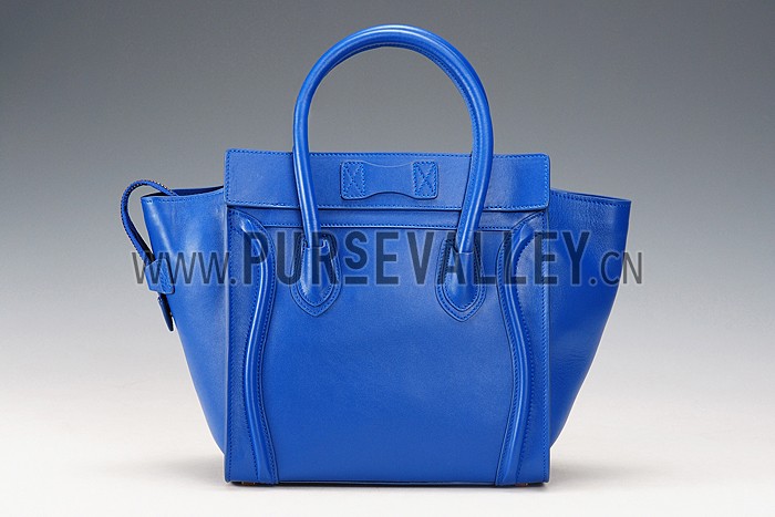 Celine Micro Luggage Blue