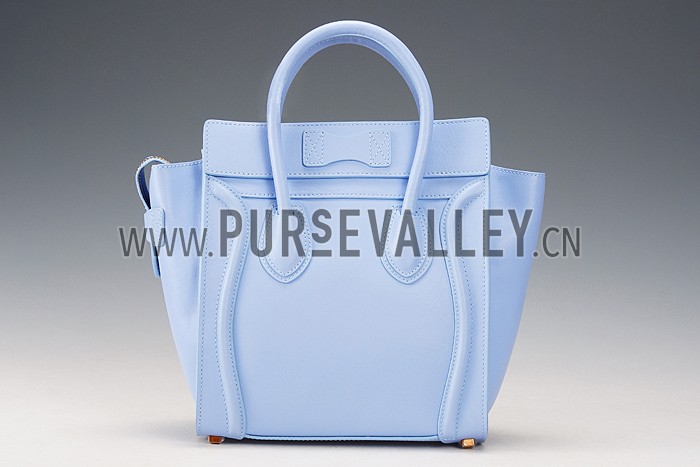 Celine Micro Luggage Light Blue