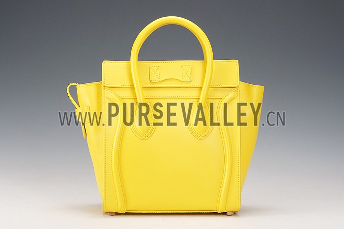 Celine Micro Luggage Yellow