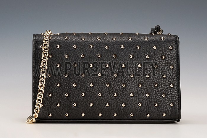 Gucci Miss Bamboo Studded Bag Black