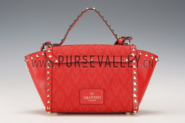 Valentino RockStud Shoulder Red Bag