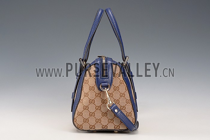 Gucci GG Classic Top Handle Bag Dark Blue