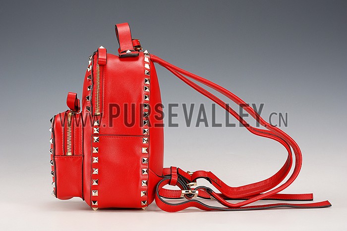Valentino RockStud Red Backpack