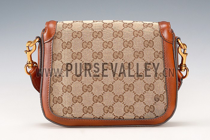 Gucci Lady Web GG Small Canvas Bag Tan