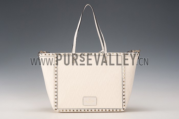 Valentino RockStud Cross Body White Bag