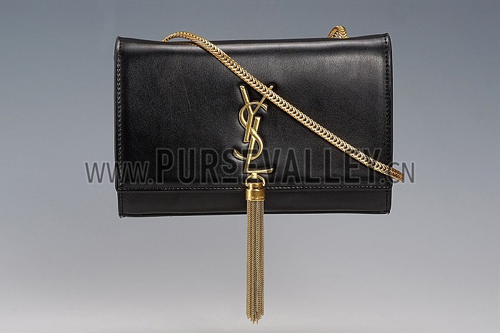 Saint Laurent Medium Cassandre Tassel Black Bag 608308
