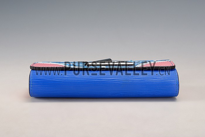 Louis Vuitton Twist Epi Leather Aqua Print Bag