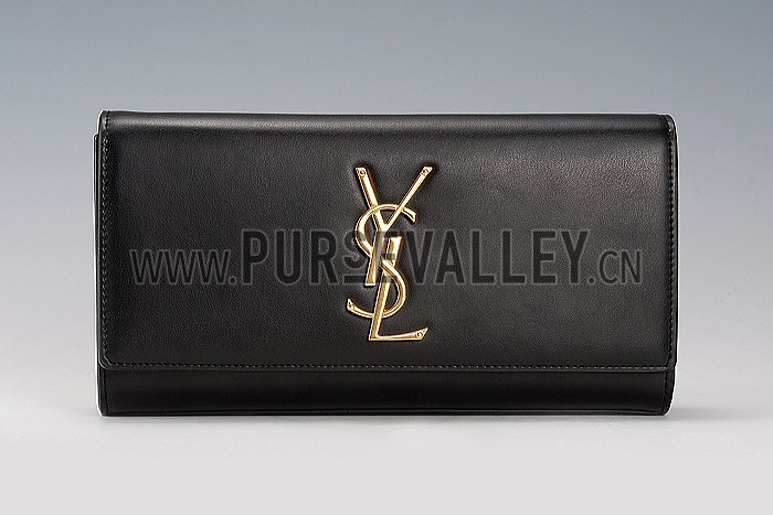 Saint Laurent Classic Monogram Clutch Black 608321
