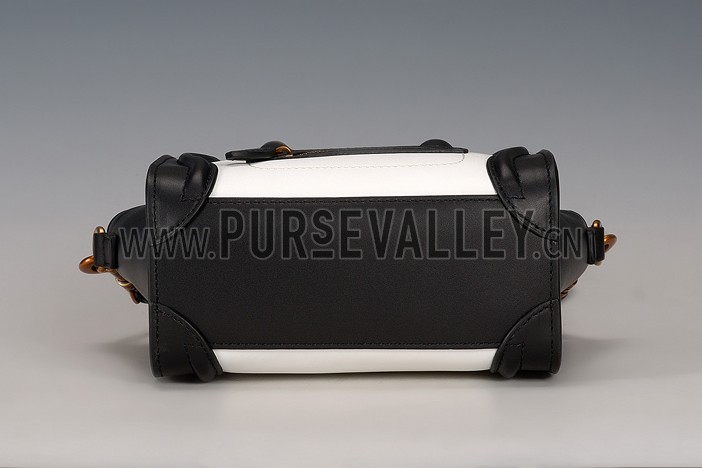 Celine Nano Luggage Black And White
