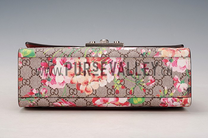 Gucci Padlock Blooms Supreme Canvas Shoulder Bag
