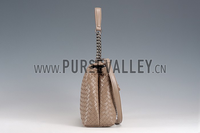 Bottega Veneta New Sand Intrecciato Nappa Olimpia Bag