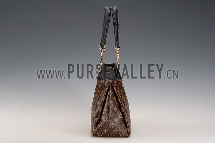 Louis Vuitton Monogram Pallas Shopper Bag Black
