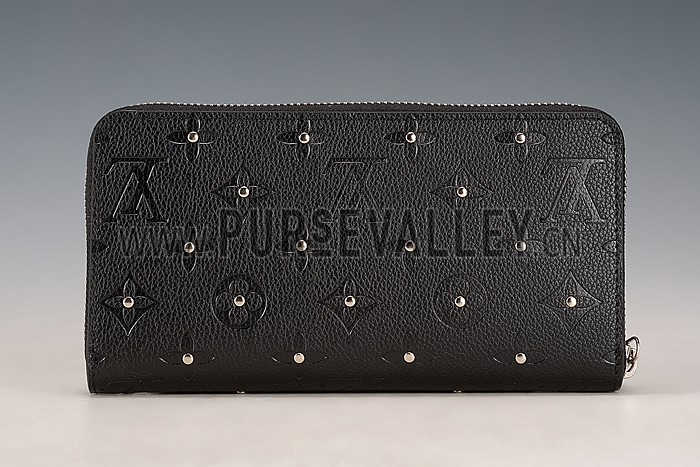 Louis Vuitton Empreinte Zippy Wallet With Studs Black
