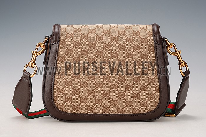 Gucci Lady Web GG Small Canvas Bag Brown