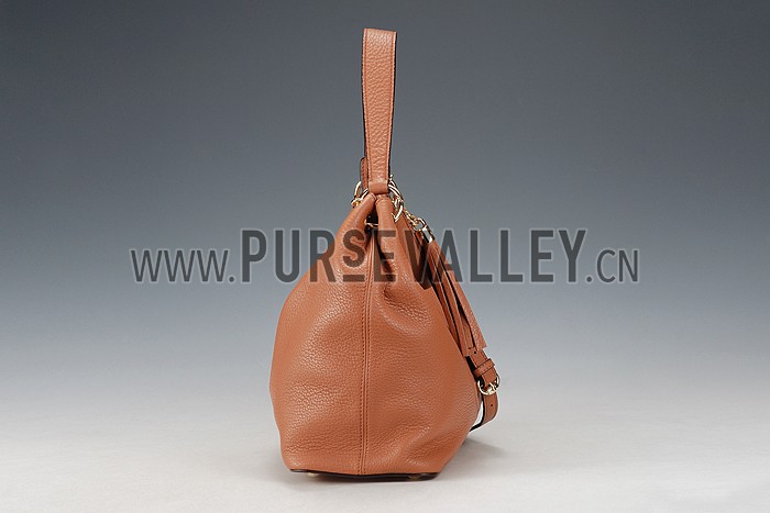 Gucci Soho Leather Hobo Brown