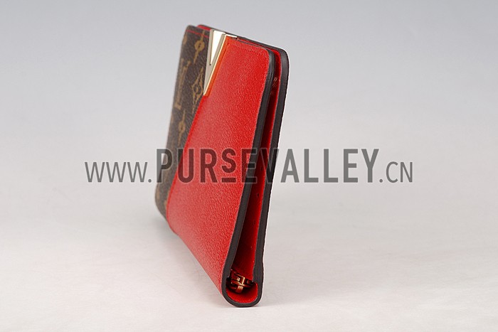 Louis Vuitton Monogram Kimono Wallet Red 18926648