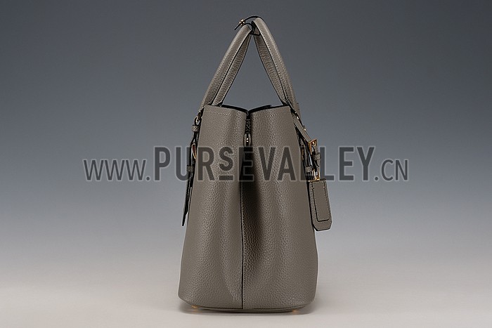 Prada Double Tote Dark Grey
