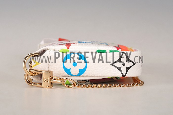 Louis Vuitton Mini Pochette Accessories Evaison White Monogram Canvas