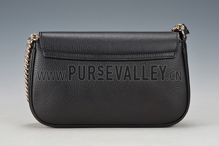 Gucci Soho Leather Shoulder Bag Black