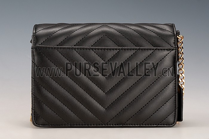 Saint Laurent High School Matelasse Medium Bag Black