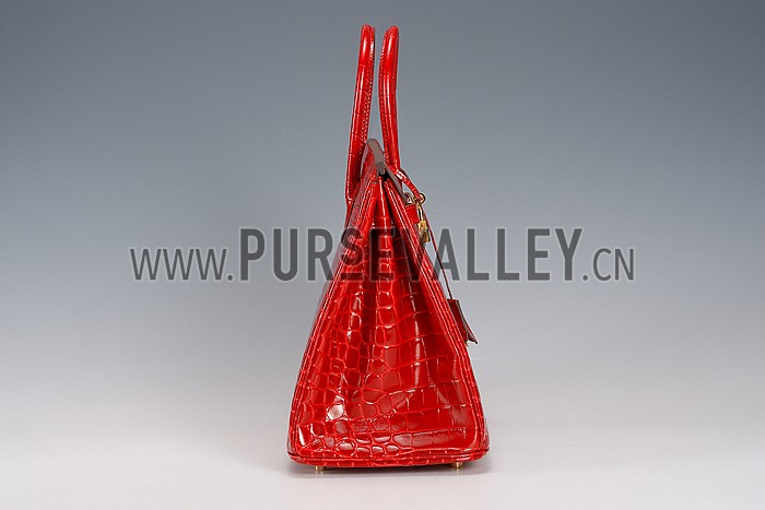 Hermes Birkin 35 Crocodile Red 608063