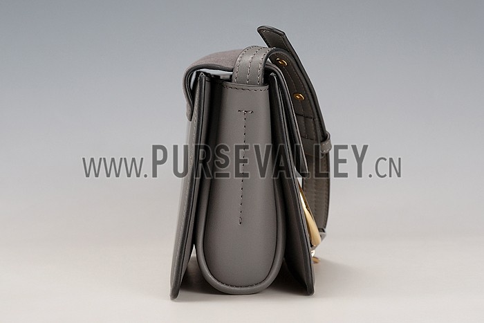 Chloe Faye Small Bag Grey Suede Leather Flap