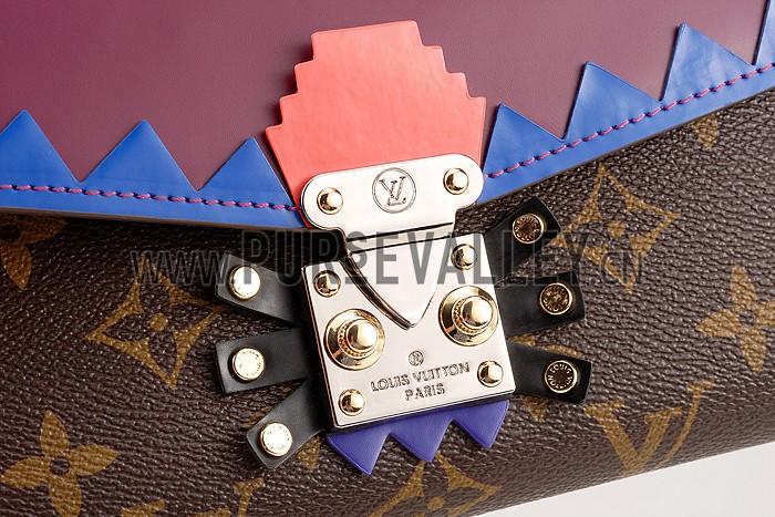 Louis Vuitton Monogram Totem Chain Wallet Plum