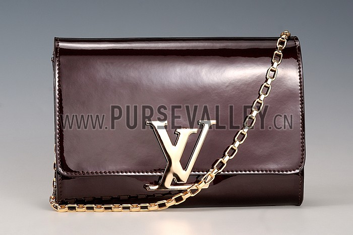 Louis Vuitton Chain Louise Patent Leather Amarante