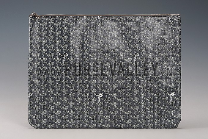 Goyard Zipped Pouch Grey