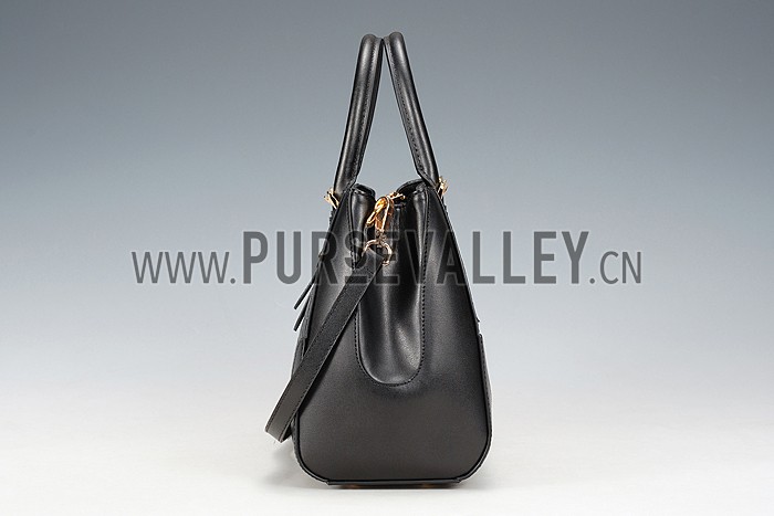 Prada Crocodile Leather Shoulder Bag Black