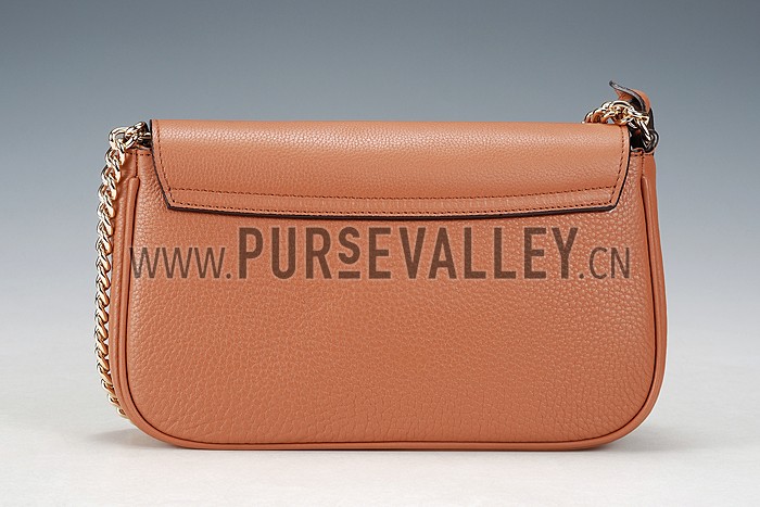 Gucci Soho Leather Shoulder Bag Brown