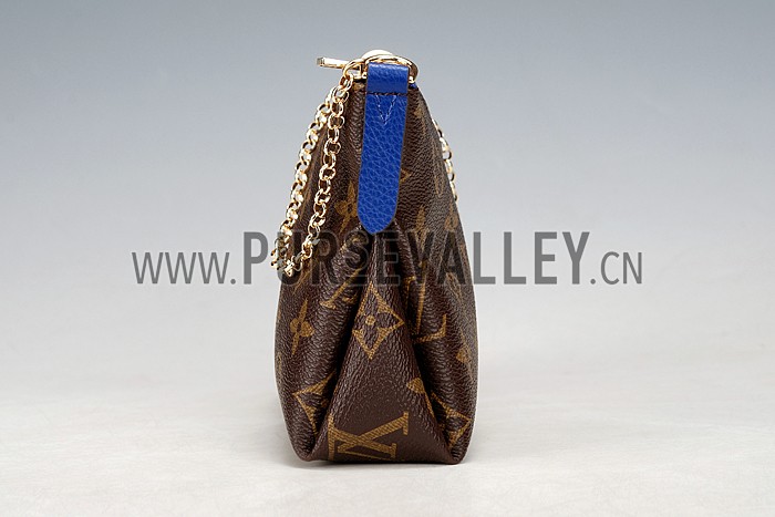 Louis Vuitton Monogram Pallas Clutch Blue 18926642
