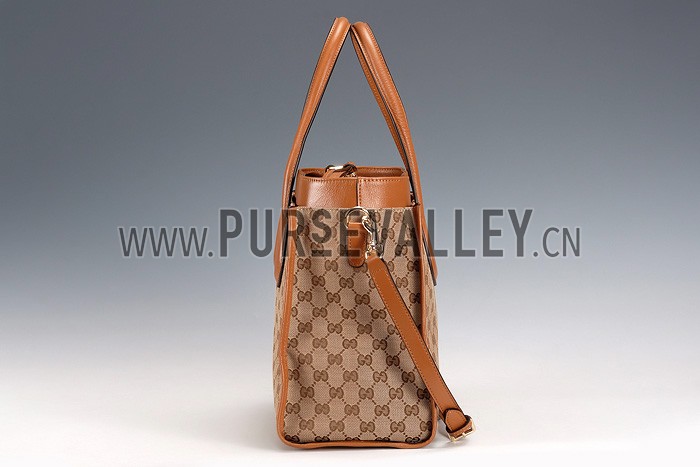 Gucci Ramble Ebony/Tan Tote