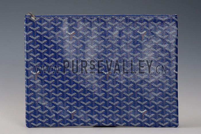 Goyard Zipped Pouch Blue