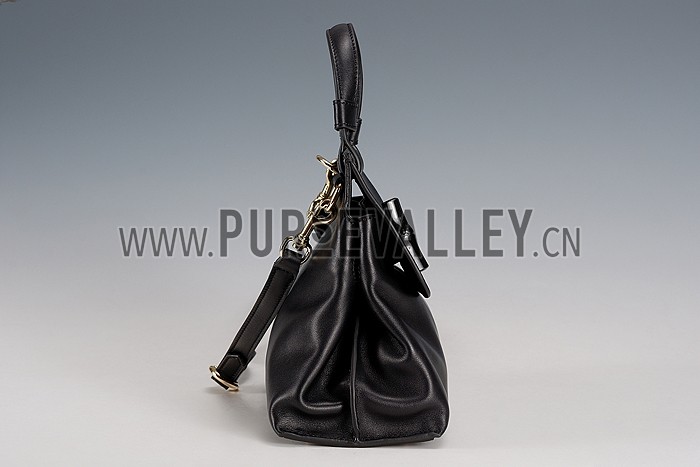 Gucci Bamboo Daily Top Handle Black Bag