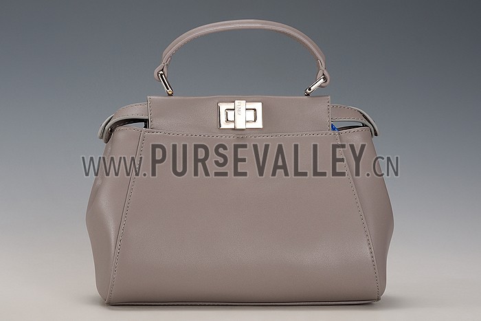 Fendi Peekaboo Mini Grey Bag
